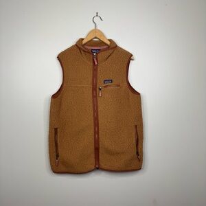 Patagonia Retro Deep Pile Full Zip Sweater Vest XL